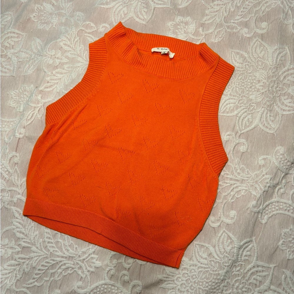 Orange crop top